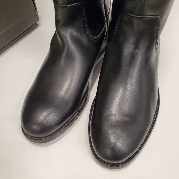 Frye Women's Melissa Button Stud Black Leather Boot US 6M - Picture 4 of 8